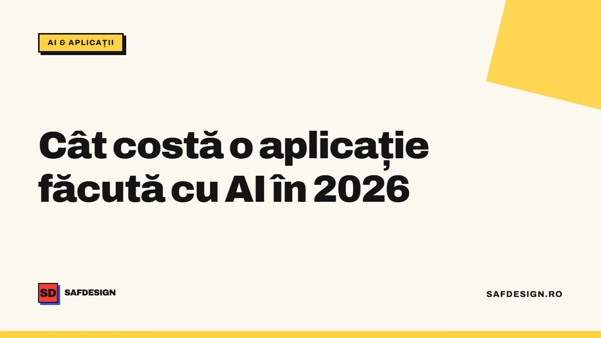 Cât costă o aplicație făcută cu AI în 2026